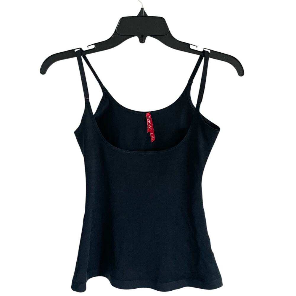SPANX Slimplicity Open Bust Shaping Camisole Medium Black Adjustable Straps